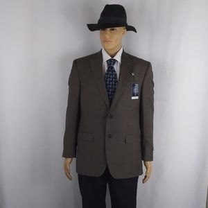 Chaps gray twill sport jacket men's size 40R